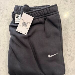 Women’s Nike Charcoal Gray Sweatpants with White Swoosh